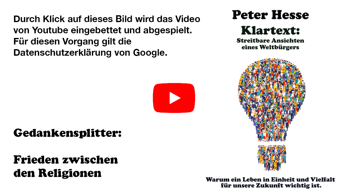 Frieden zwischen den Religionen